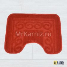 Коврик в туалет ТН темно-красный